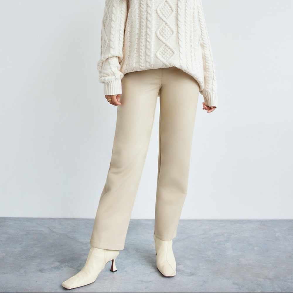 Aritzia Wilfred Melina Pant - Sand White